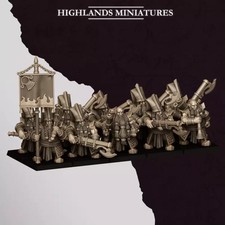 3D Druckfigur Wargame Infernal Zwerge - Marduk Fusiliers
