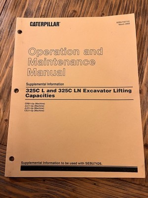 Caterpillar Betriebs- und Wartungsanleitung 325C L und 325C LN
