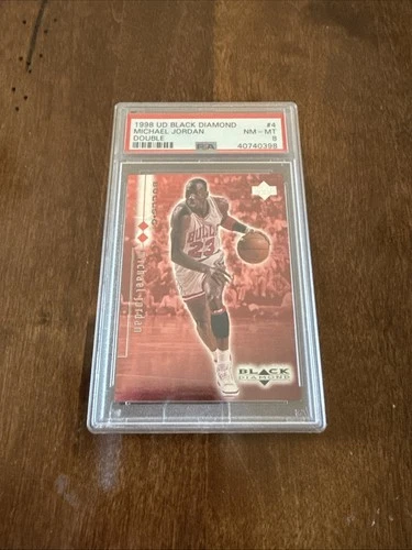 1996 UD Black Diamond Michael Jordan Basketball Card #4 NM-MT /3000 Psa 8 Number