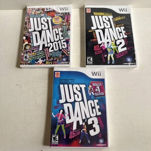 Just Dance 2015, 2, 3, Wii Games TESTED CIB Lot Bundle