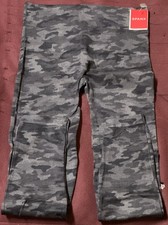 Spanx Look At Me Now High Rise Camouflage Ankle Leggings XL Heather Camo Stretch