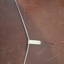 Vintage 1930s Metal Clothes Hanger with Rectangular Hook