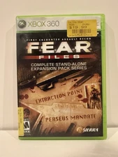 F.E.A.R. Files (Microsoft Xbox 360, 2007) - CIB Complete - Tested
