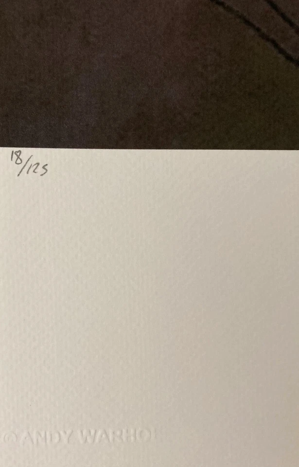 Litografia Andy Warhol (After)"La Grande Passion" edição limitada assinada fora do conjunto - Imagem 3 de 4