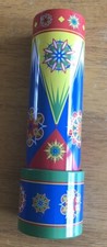 2002 Schylling Retro Multicolor Metal Tin Toy Kaleidoscope View Fun 7”