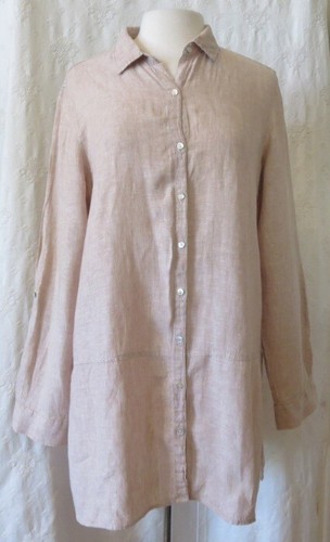 tahari 100 linen tab - Gem
