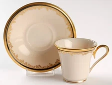 Lenox Eclipse Footed Cup and Saucer Set