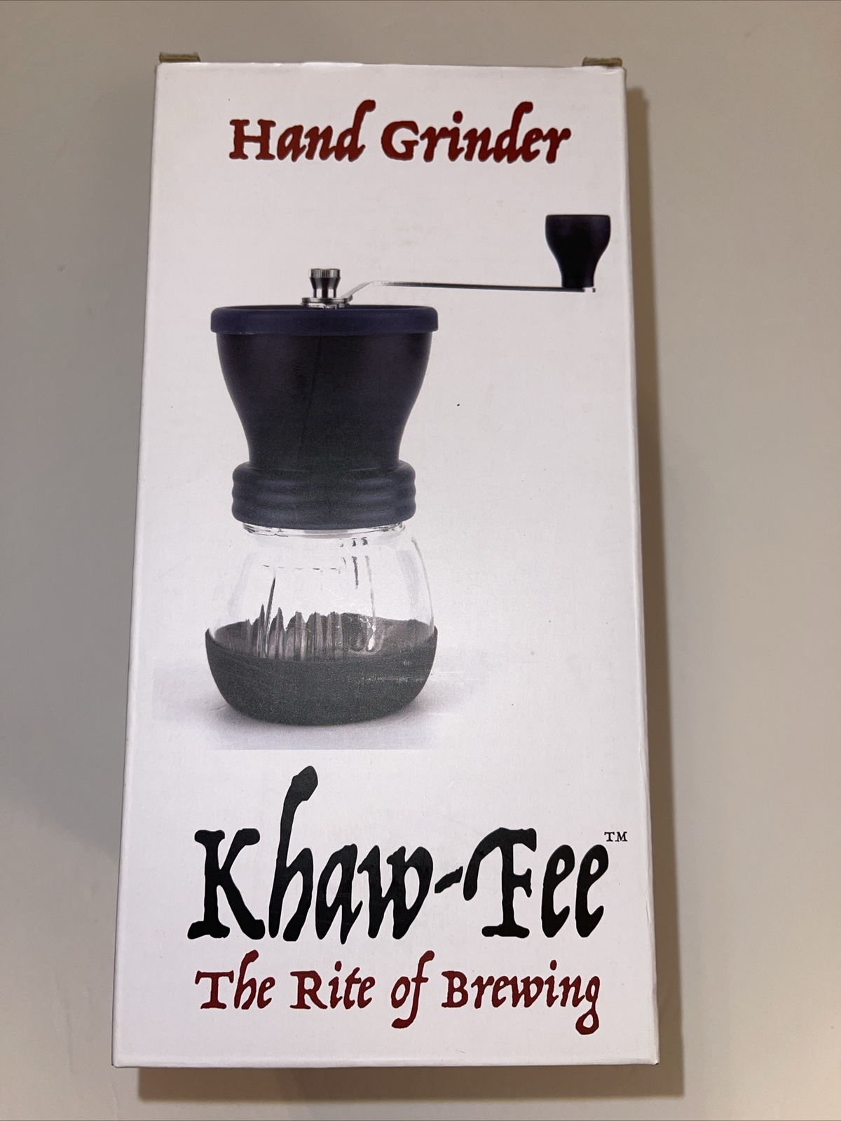 KhawFee HG1B Manual Coffee Gray Grinder with Conical Ceramic Burr NOS