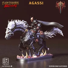 Agassi | Dreadblood Ravagers | Chaos Followers RPG D&D 3D Printed Miniature
