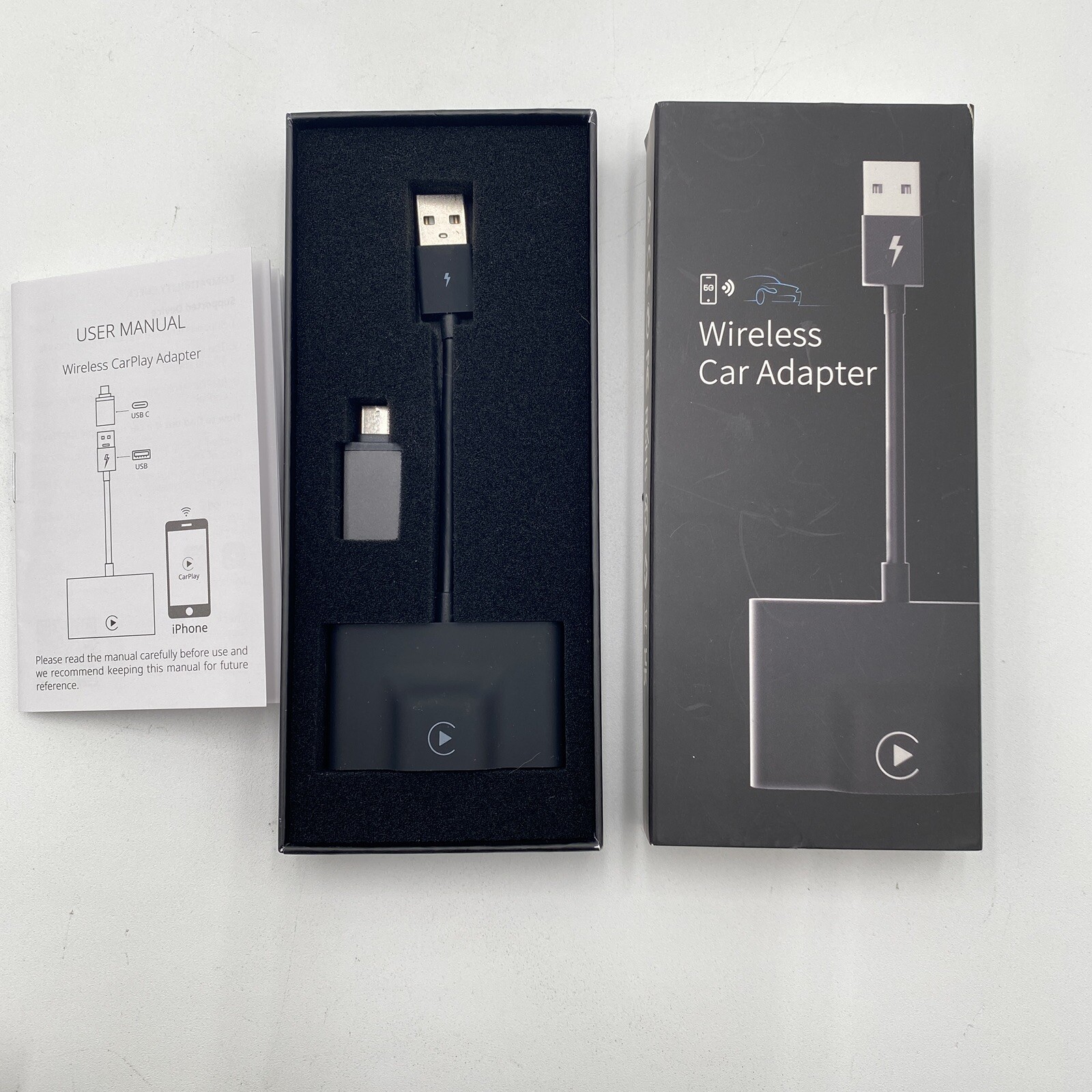 Wireless CarPlay Adapter USB For Apple iOS 10+ Car Auto Navigation Player Used