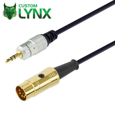 B&O 5 Pin Din to 3.5mm TRS Jack Cable. AUX Audio Bang and Olufsen Lead. PRO