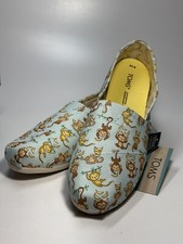 Zapato Ortholite Plano Sin Cordones Toms Monkey Monkies Alpargata para Mujer ~ Talla 9.5 ~NUEVO EN CAJA