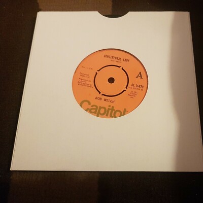 BOB WELCH ~SENTIMENTAL LADY~ *CAPITOL VINYL SINGLE  