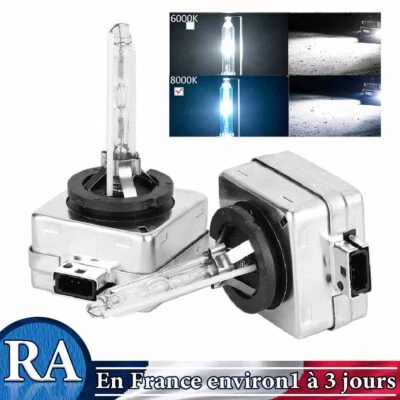 2 AMPOULES D1S 35W LAMPE RECHANGE REMPLACEMENT FEU XENON HID 6000K 8000k - Photo 1/4