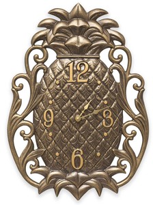 Weird French Bronze Pineapple Wall Clock Home Abstract Art Decor