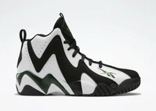 Reebok Men's Kamikaze II Shawn Kemp Basketball Sneaker White/Green FY7512