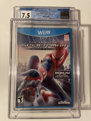 Wii U Amazing Spider-Man Ultimate Edition CGC 7.5 B+ Seal Marvel Activision