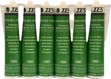 IES 1593 INTEGRA-WHITE 10.1 FL. OZ. AUTOMOTIVE SEAM SEALER/ADHESIVE (6PK)
