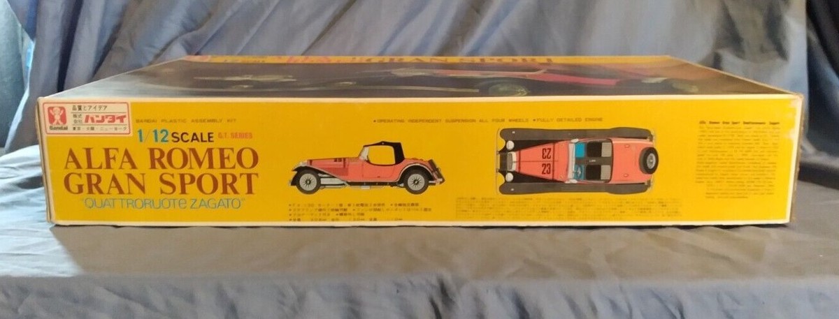 Bandai 1/12 Scale Alfa Romeo Gran Sport Quattroruote Zagato Bandai 1/12 Scale Alfa Romeo Gran Sport Quattroruote Zagato