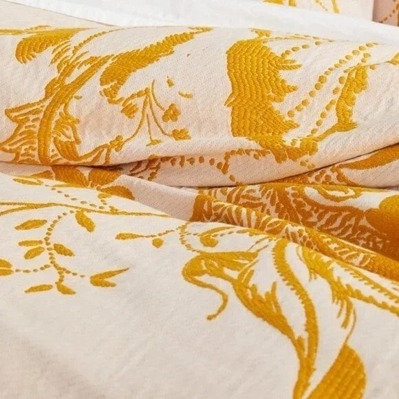 Home Soft Things Boon Jacquard Sherpa Überwurfdecke - 127x152 Cm, Goldfarben, Kuschelweich