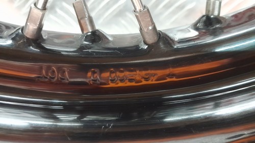 Harley Davidson cerchio ruota raggi 16" x 3" originale doppia flangia Evo 1340 - Foto 11 di 20