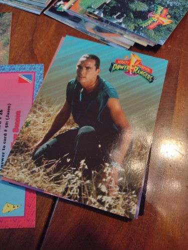 Vintage Mighty Morphin Power Rangers Die neue Saison Sammelkarten Set 1-72 Cac - Bild 8 von 9