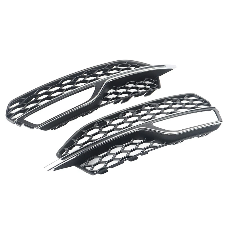 Pair For Audi A3 S-Line S3 2013-2016 Front Lower Bumper Fog Light Cover Grille Foto 4 de 4