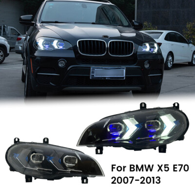 Für BMW X5 E70 2007-2013 Paar LED Scheinwerfer Montage Projektor Blinker Neues