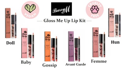 Barry M Gloss & Matte Me Up Lip Kit - Lippenlack + Lip Liner Duft - Farbton wählbar