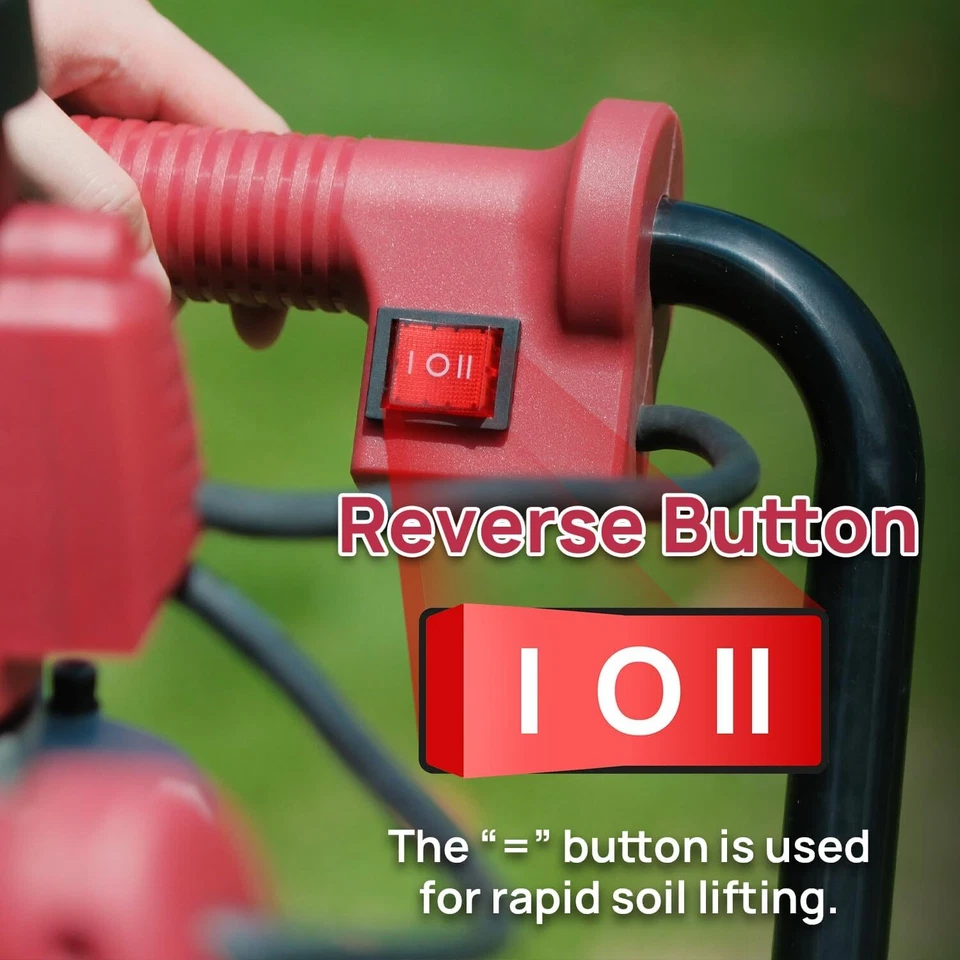 Herramientas de excavadora de orificios de poste eléctrico DC HOUSE 1500W con varillas de extensión de excavación de 6" Foto 4 de 4