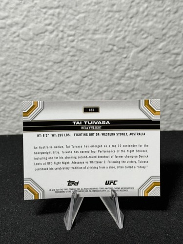 Réfracteur à prisme base UFC chromé 2024 Topps 1 - 200 - COMPLÉTEZ VOTRE SET - PYC - Photo 221/237