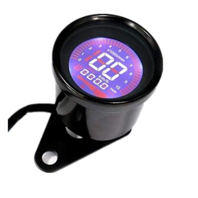 Universal 12V Motorcycle Speedometer Gauge - Digital LCD Display With Tachometer