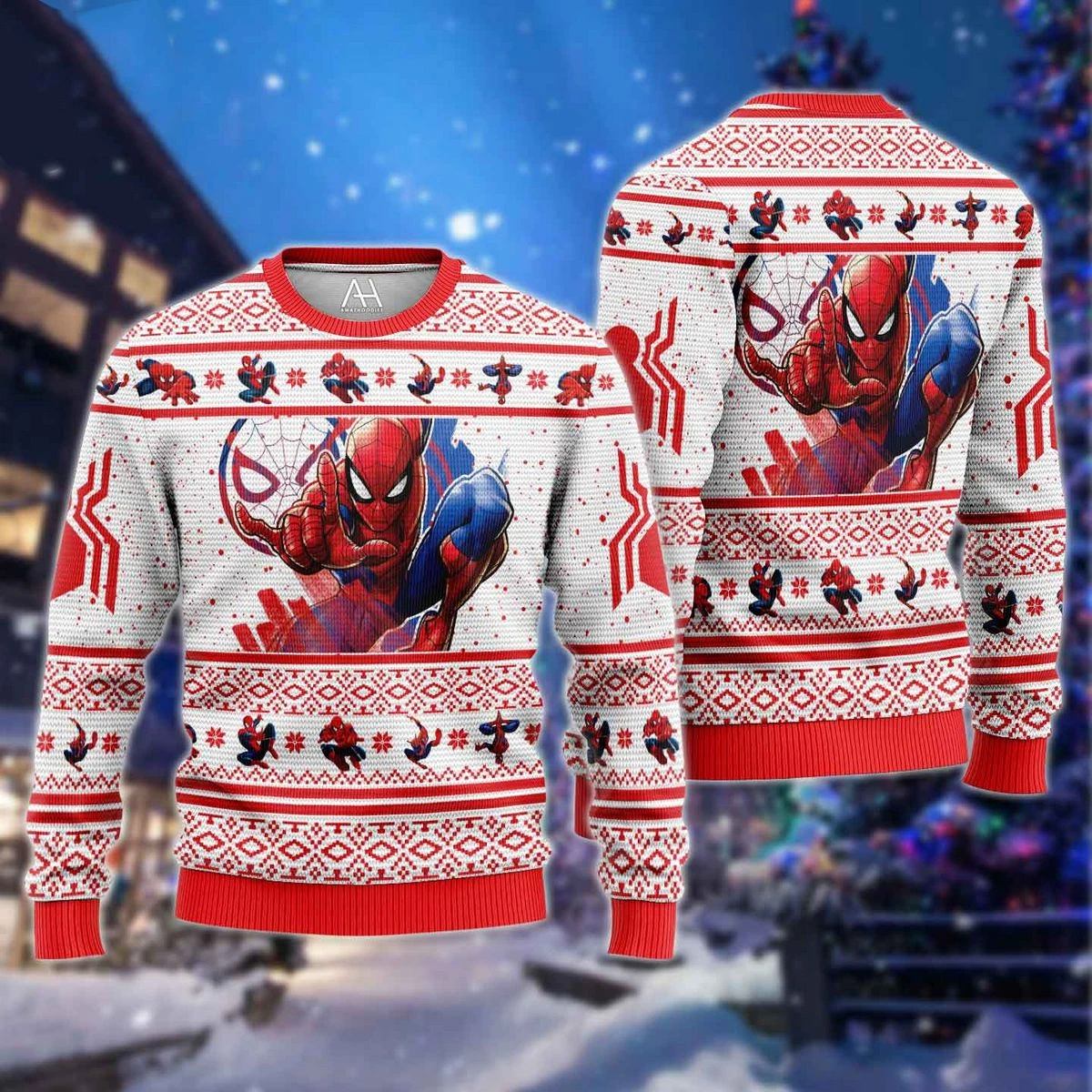 Ugly sweater shop spider man