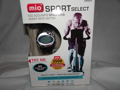 MIO Sport Select ECG Accurate Strapless Heart Rate Calorie Monitor Watch NIB