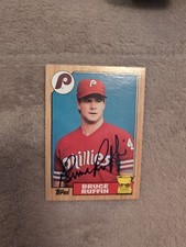 BRUCE RUFFIN 1987 TOPPS ALL STAR ROOKIE AUTOGRAPHED SIGNED AUTO BASEBALL CARD