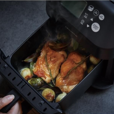 récolte Hi Steam Air Oven récolte High Steam Air Oven Non Fryer AC100V RAO-3 Cream White