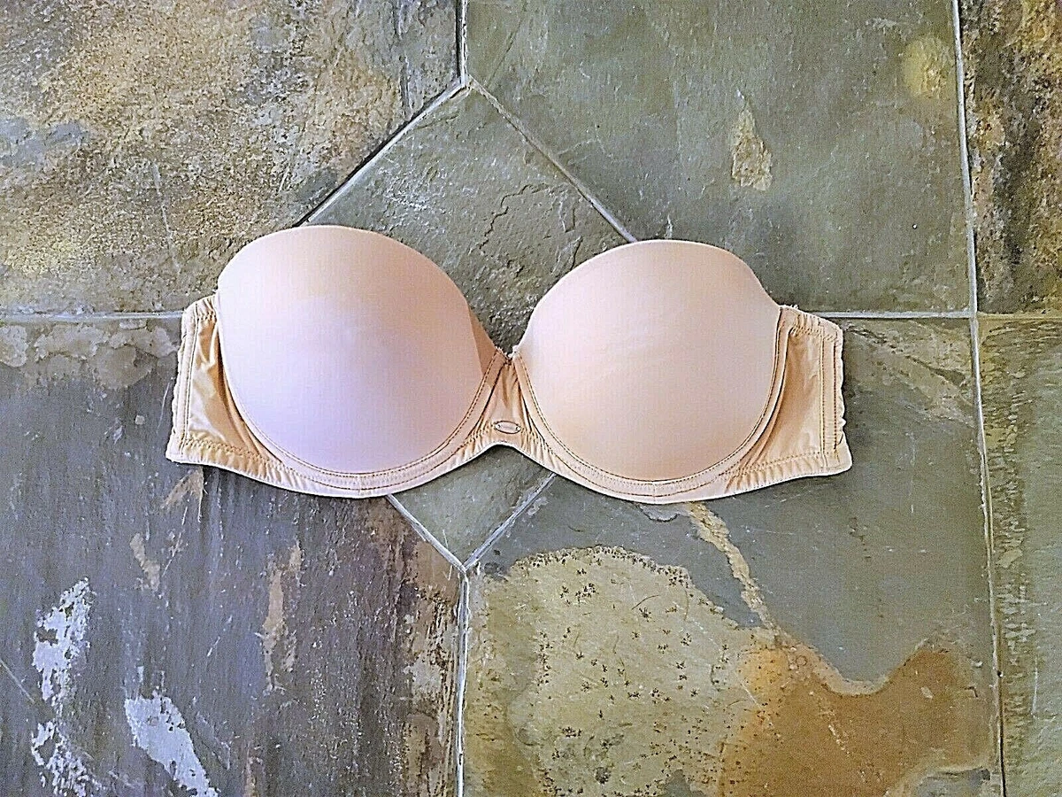 34B Calvin Klein Naked Glamour Strapless Underwire Push Up Bra F3493