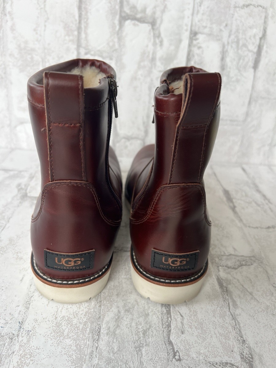 UGG Hendren TL Cordovan Waterproof Leather Winter Boots SIZE 