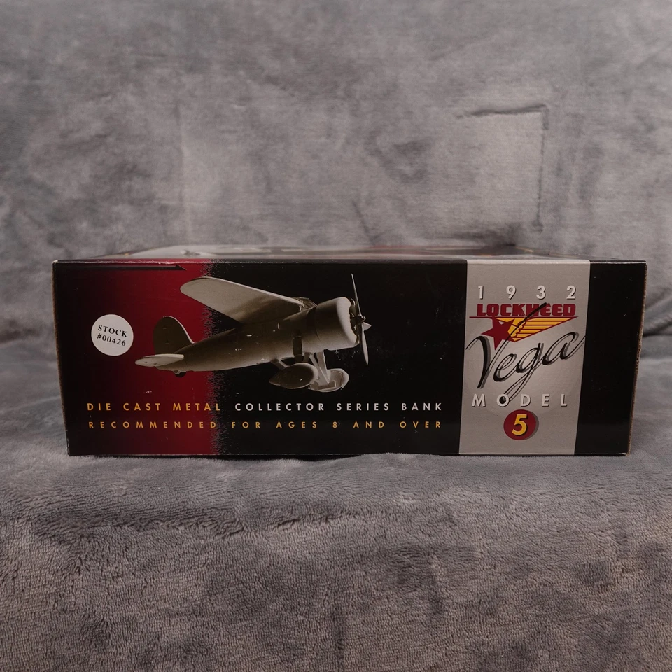 Racing Champions 1932 Lockheed Vega Model 5 1/32 Scale Die-Cast Airplane Bank - Image 3 of 4