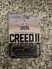 1967 Ford Mustang Coupe Walmart BLUE 1:64 GREENLIGHT Creed II 2 MOC NEW