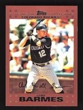 Clint Barmes Colorado Rockies 2007 Topps Copper #584 SN /56