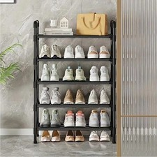 5-Layer Shoe Rack Black Shoe Storage Stand Simple Home Office Shoe Storage DIY