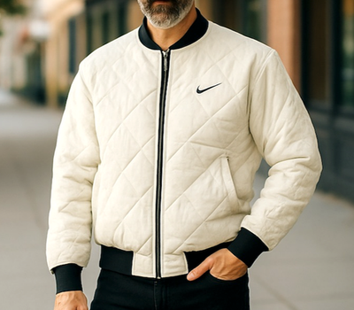 Nike Vintage 90's Reversible Jacket Medium Nylon Big Swoosh Black