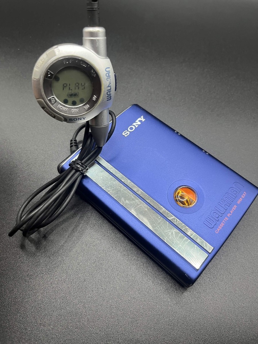 Sony Walkman WM-EX7 Blue Cassette Player New Belt Center Gear