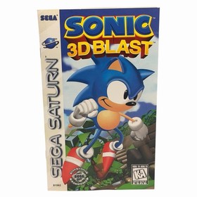 Sonic 3D Blast (Sega Saturn, 1996) CIB Complete w/ Manual + Reg Card Tested