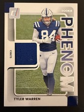 2025 Donruss Tyler Warren Rookie Phenom Patch #RPJ-TWN Colts (RC, MEM)