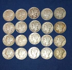 1.567 ozt. Mercury Dimes 1940-1945 US Silver