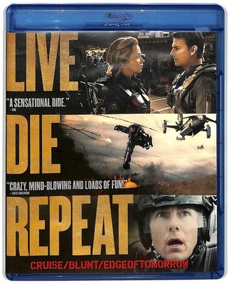 Edge of Tomorrow Blu-ray DVD 2014 Movie Tom Cruise Emily Blunt