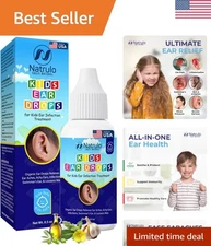Natrulo Natural Ear Drops for Kids Ear Infection Treatment – Organic Children...