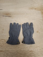 LL Bean Medium Gray Solid Knit Poly Winter Glove 507492 10 Inches Long